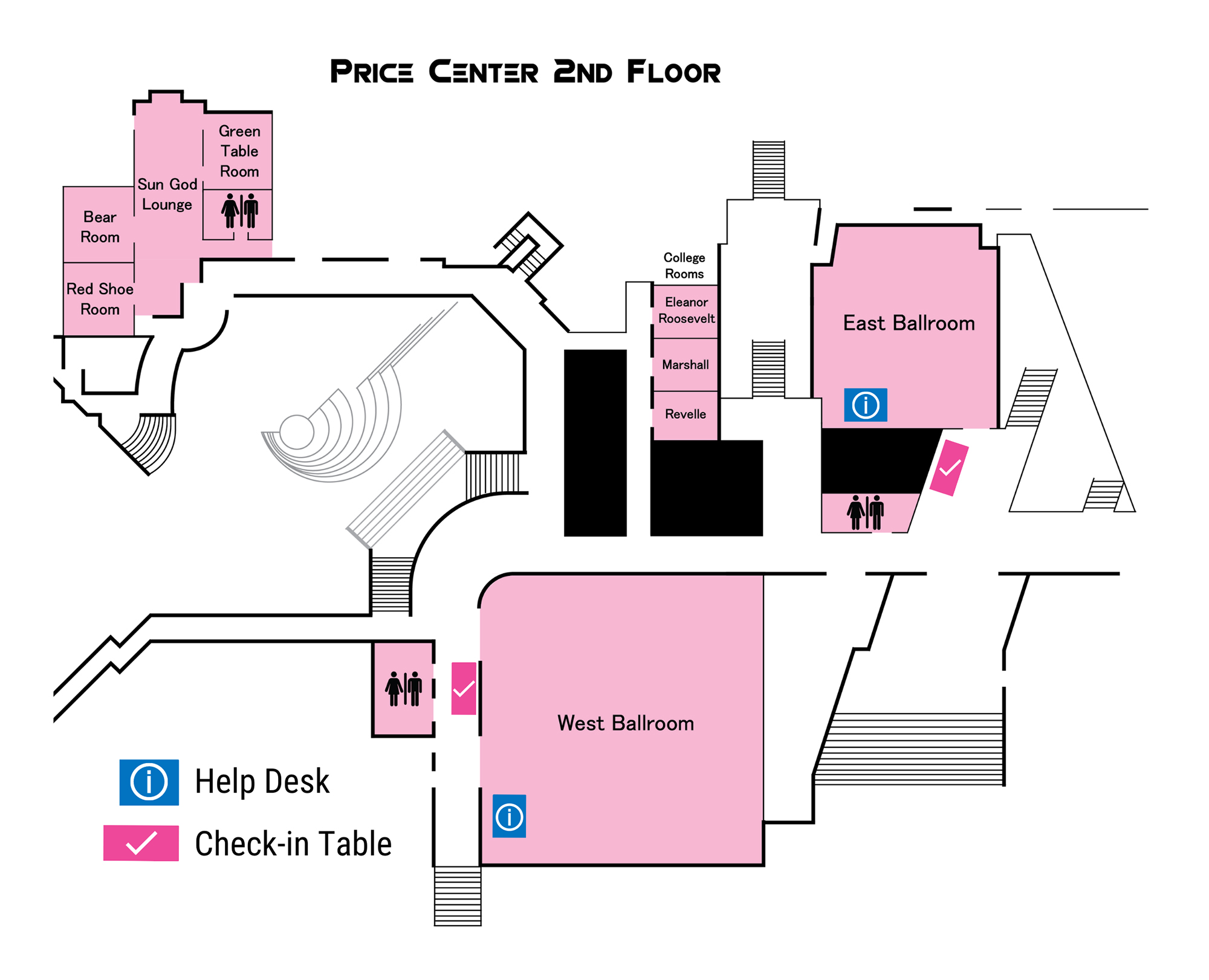 Price Center 2nd Floor map